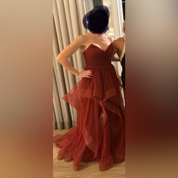 basix Dresses & Skirts - Elegant Burgundy Evening Gown